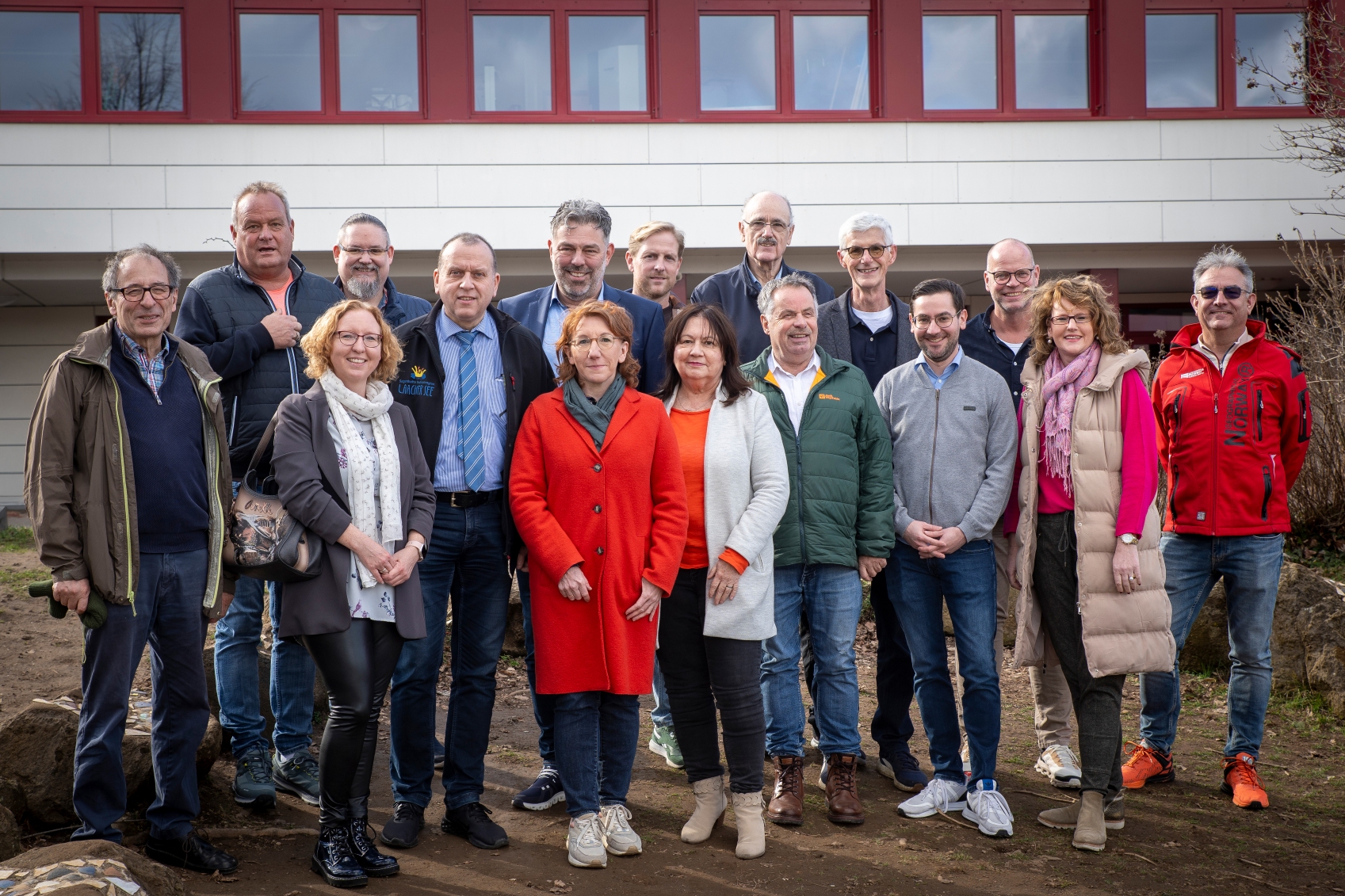 Foto (von Detlef Wittke): Mitglieder der FWG und SPD auf Kreis- und